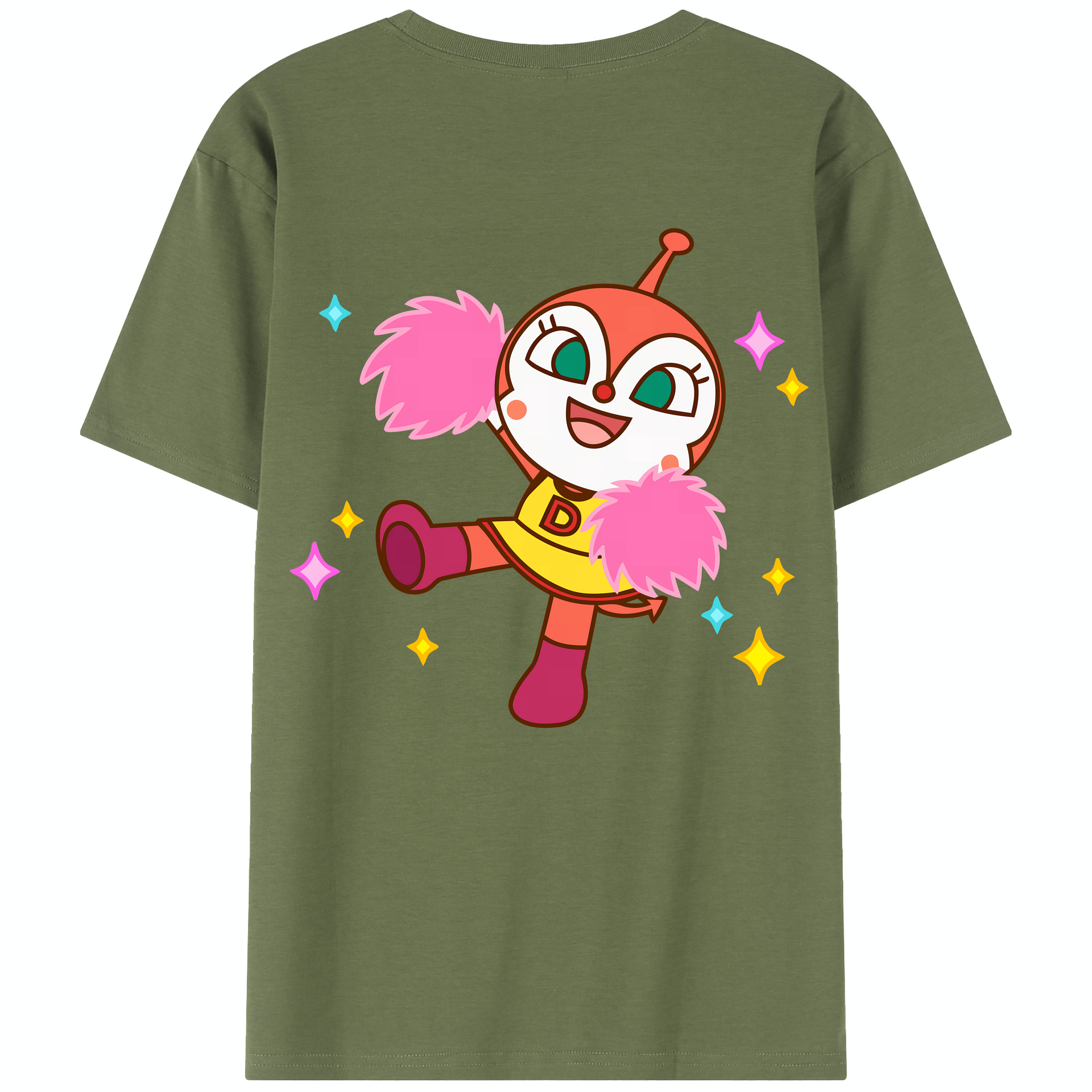 （画像用） アンパンマン Anpanman 綿100％半袖Tシャツ（背面プリント）